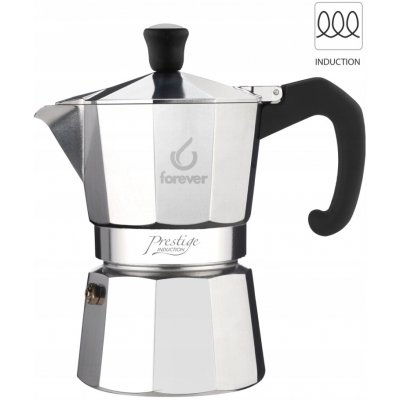 FOREVER Moka Prestige Indukční Moka Konvička 3TZ Italská Kávovarka 150 Ml – Hledejceny.cz