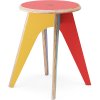 Stoličky SosoneŠtokrle Stool Harlequin červený top