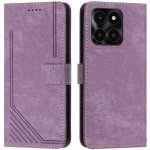 ! VSECHNONAMOBIL STRIPE Peněženkové pouzdro s řemínkem Honor X6a fialové 65704 – Hledejceny.cz