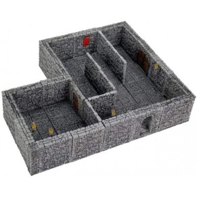 WizKids WarLock Tiles: Dungeon Tiles II Full Height Stone Walls Expansion