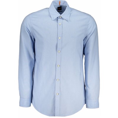 Hugo Boss men long sleeve shirt blue – Zboží Mobilmania