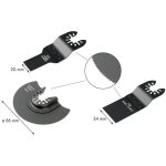 LEVIOR Sada nástrojů pro oscilační brusku HCS, 3ks – Zboží Dáma