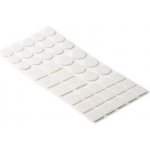 Walteco Sada filcových podložek, samolepící, bílá, 42 ks, 85069 – Zbozi.Blesk.cz