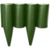 Příslušenství k plotu BRADAS Plastový obrubník - palisáda 2,5m, 225mm, zelená PALGARDEN
