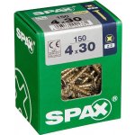 Spax Yellox Univerzální vrut, ø 4 × 30 mm, PZ2, zápustná hlava, 150 ks 4081020400307 – Hledejceny.cz