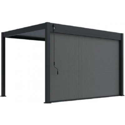 Zástěna ROJA 3,6 m pro bioklimatickou pergolu, tmavě šedá – Hledejceny.cz