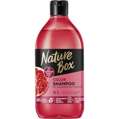 Nature Box Color vlasový šampon s olejem z granátového jablka 385 ml