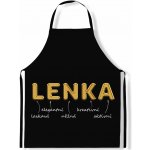 Impar Zástěra Ženská jména Gold Lenka – Hledejceny.cz