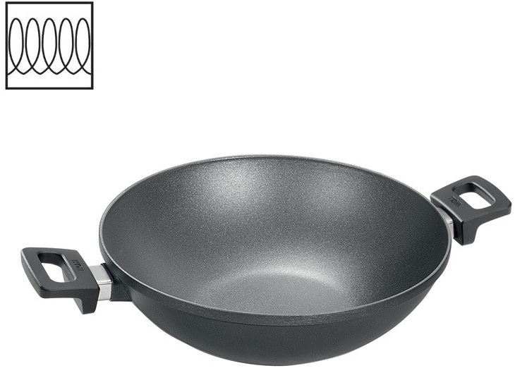 Woll Titanová Wok s rukojetí Titanium Nowo 32 cm