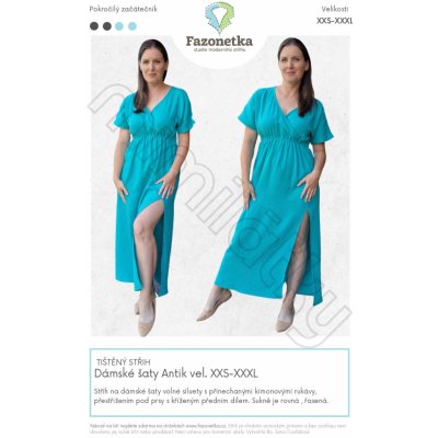 Tištěný střih Dámské šaty Antik | XXS-XXXL – Hledejceny.cz