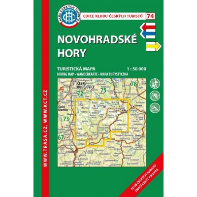 KČT 74 Novohradské hory 1:50T Turistická mapa – Hledejceny.cz