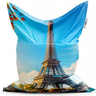 Sablio sedací vak Classic Paříž Eifellova věž Flowers 200x140 cm – Zboží Mobilmania