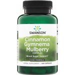 Swanson Cinnamon Gymnema Mulberry Complex komplex moruše skořice gymnema 120 kapslí – Hledejceny.cz