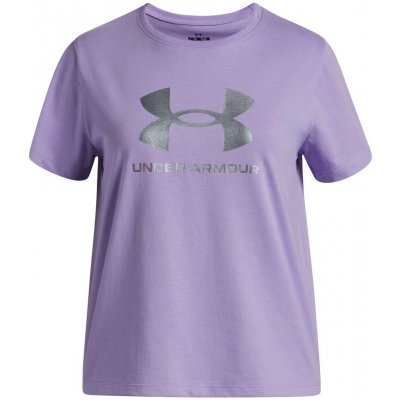 Under Armour G RIVAL SHIMMER SS TEE fialové 6004129-538 – Zboží Mobilmania