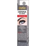 Delia Henna prášková barva na obočí a řasy Black 1,5 g – Zboží Dáma