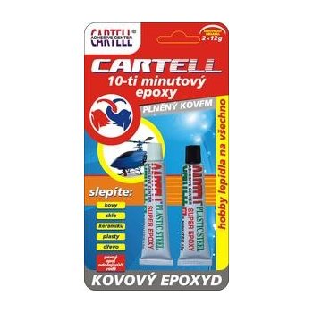 CARTELL CEP-12022 epoxidové lepidlo kovové 2x12g