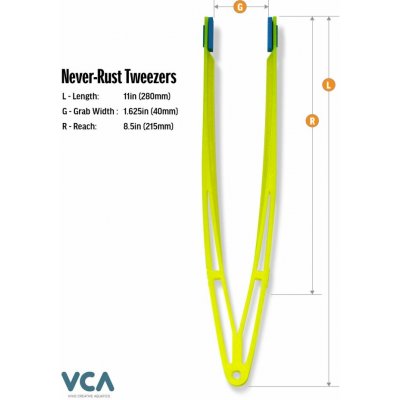 VCA Never-Rust pinzeta UV žlutá 28 cm – Hledejceny.cz