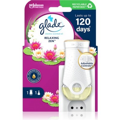 Glade Electric Relaxing Zen elektrický osvěžovač vzduchu strojek + náplň, 20 ml – Zboží Mobilmania