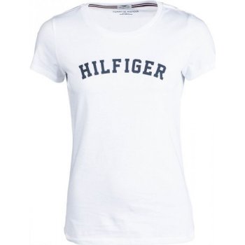 Tommy Hilfiger cotton Iconic Logo SS Tee Print UW0UW00091-100 white