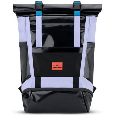 Johnny Urban Voděodolný městský rolovací batoh Ashton Černý-fialový 27 l – Zboží Mobilmania