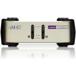 Aten CS-82U KVM přepínač 2-port KVM PS/2+USB, 1.2m kabely – Zboží Živě
