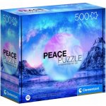 CLEMENTONI Peace : Světle modrá 500 dílků – Hledejceny.cz