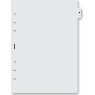 Filofax transparentní list s výřezem náplň A5 k diářům