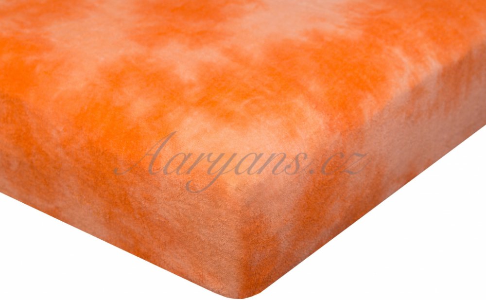 Aaryans batikované prostěradlo froté oranžové 180x200 | Srovnanicen.cz