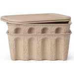Ferm Living Úložný box Paper Pulp 28 x 12,5 cm sada 2 ks hnědá – Hledejceny.cz