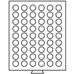 LEUCHTTURM Boxy na mince kulaté tmavě červené Velikost 1 pole Ø 26 mm – Hledejceny.cz