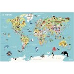 Magnetická mapa světa Ingela Vilac – Zboží Mobilmania