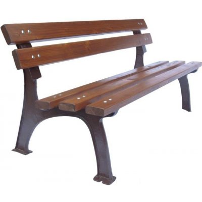 HTI Litinová lavička Park KA-L1005 150 cm kovářská čerň – Zboží Mobilmania