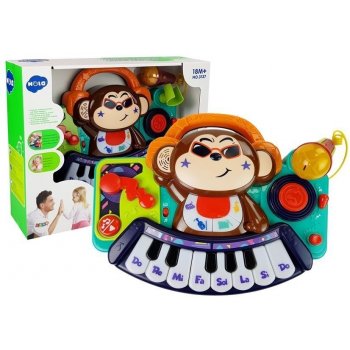 mamido Dětský interaktivní klavír pro nejmenší opička