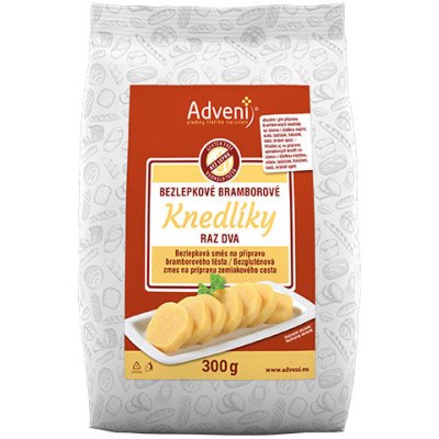 Adveni Bezlepkové bramborové knedlíky Raz dva 5kg – Zboží Dáma