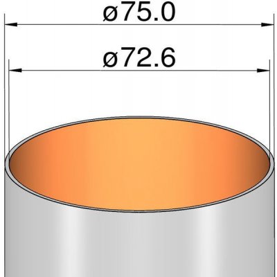 Klima Papírová trubka 75mm / 500mm – Zbozi.Blesk.cz