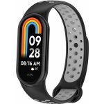 Xiaomi Mi Smart Band 8/9 náhradní náramek - Sportovní prodyšný perforovaný Černo šedá MBSCZ-SPP803 – Zboží Živě