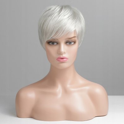 Bílá paruka z pravých a umělých vlasů Phoebe – Zboží Dáma Bílá paruka z pravých a umělých vlasů Phoebe – Zboží Dáma