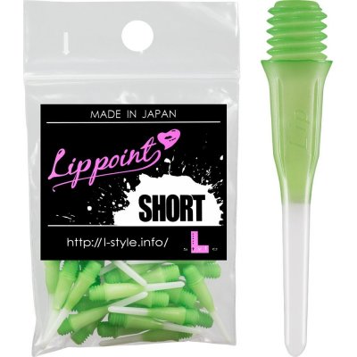 Hroty L-style ShortLip Two Tone Green/White 30 ks – Sleviste.cz
