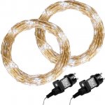 Voltronic 68049 Sada 2 kusů světelných drátů 200 LED barevná – Hledejceny.cz