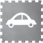 Vylen Pěnové puzzle Minideckfloor s autem Šedý s bílým autem 340 x 340 mm – Sleviste.cz