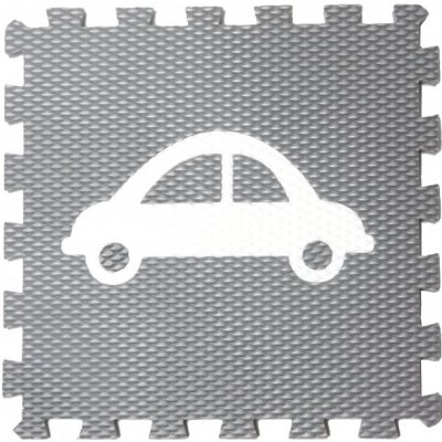 Vylen Pěnové puzzle Minideckfloor s autem Šedý s bílým autem 340 x 340 mm – Sleviste.cz