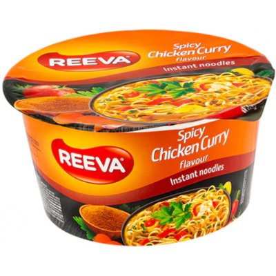 Reeva Instantní polévka v misce Pikantní kuřecí kari 75 g