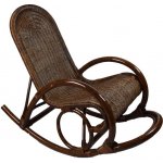 Vingo Ratanové houpací křeslo tmavě hnědé – Zboží Dáma