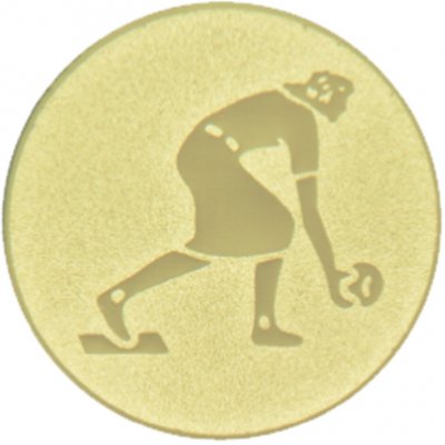 Emblém kuželky zlato 25 mm