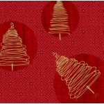 Dunisoft Ubrousky Elegant Trees červené 40x40cm 60ks – Zboží Dáma