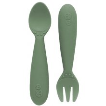 EZPZ Mini utensils Olive EUSSP003