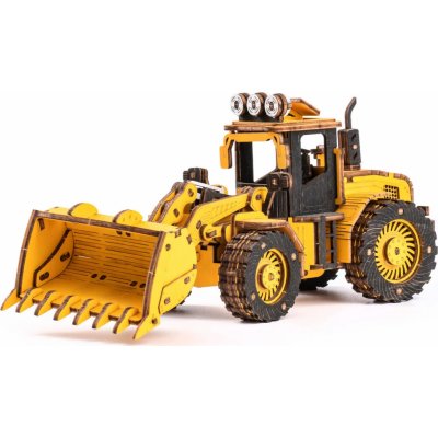 ROBOTIME Rokr 3D dřevěné puzzle Buldozer 211 ks – Zbozi.Blesk.cz