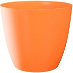 Plastkon květináč Ella lesklá 11 cm oranžový – Hledejceny.cz