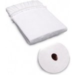 PINO Napínací prostěradlo s otvorem na obličej bílé 195x65 – Zboží Mobilmania