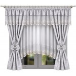 LiS Sada záclon se závěsem BT143 šedá, 400x155 cm – Hledejceny.cz